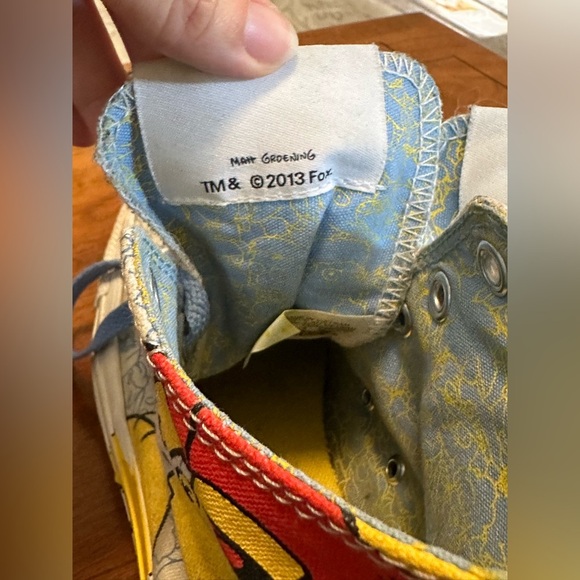 Converse Chuck Taylor The Simpsons Bart High Top 2013 Men’s 6 Women’s 8 Rare - Picture 5 of 10